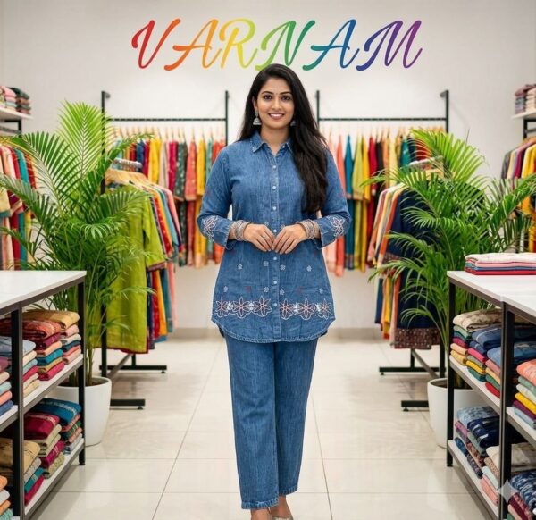 Stylish Denim Cordset