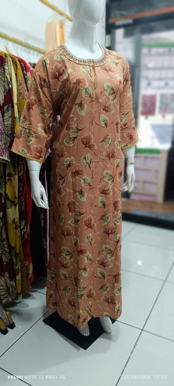 Premium Alfine/ Rayon Fabric Nighty