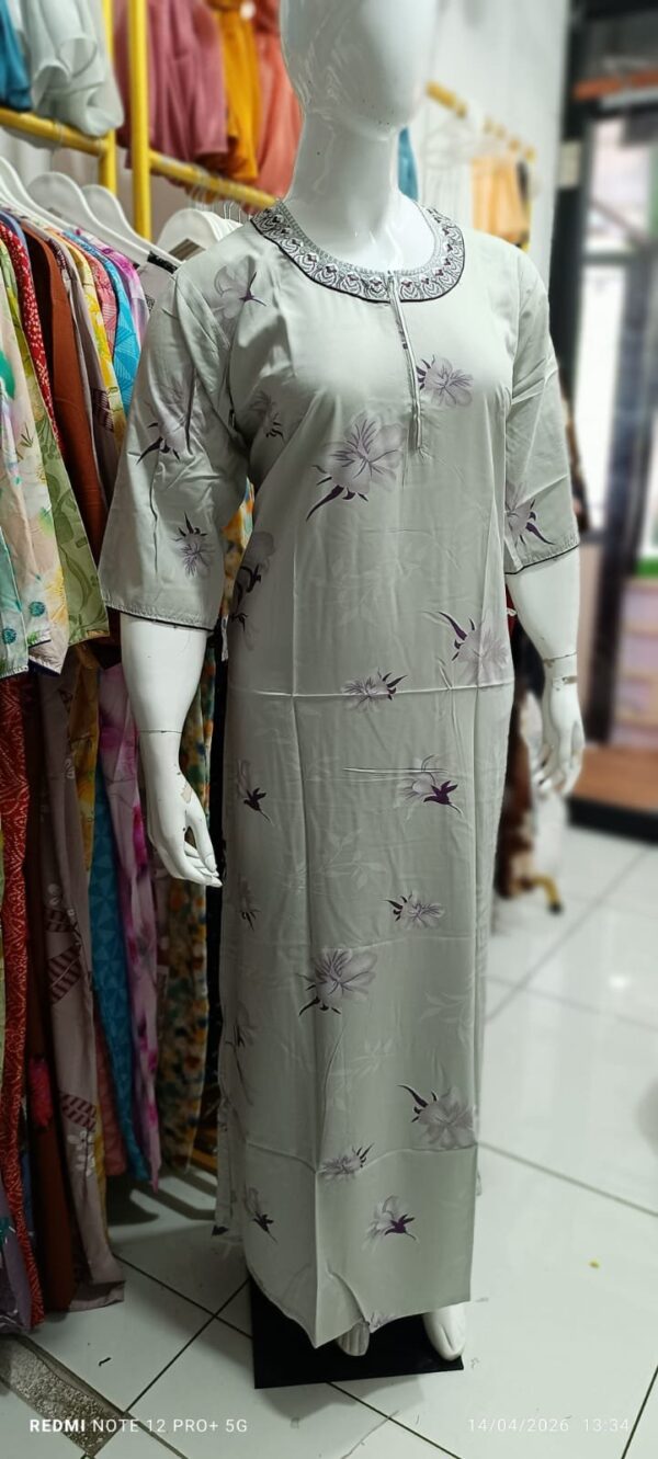 Classic Printed Nighty – Everyday Comfort Wear ( Rayon / Alfine )