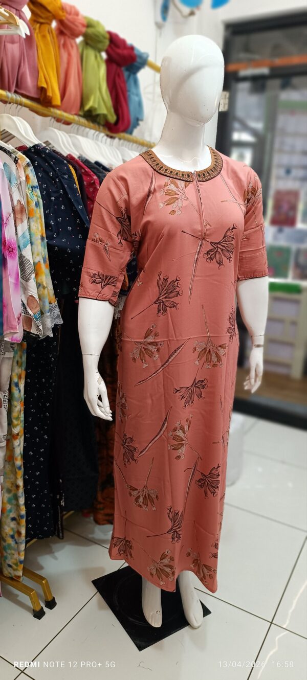 Soft Peach Blossom Full-Length Maxi