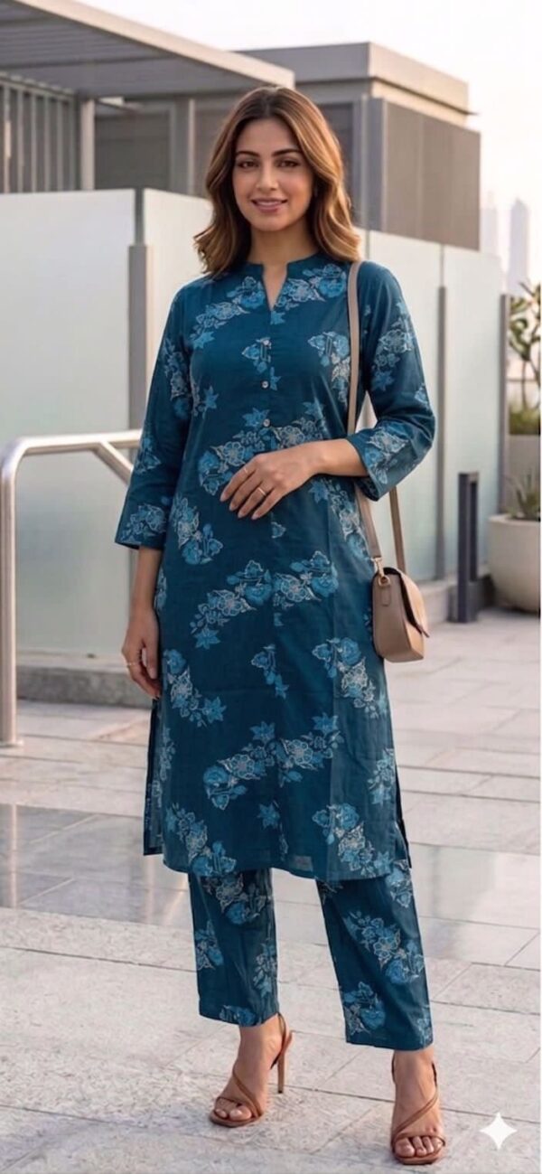 Elegant Printed Kurta & Pant Set for Women