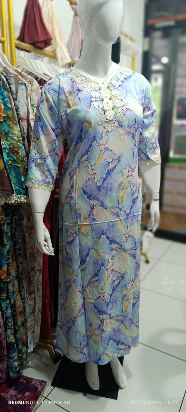 Luxury Marble Print Dubai Nighty
