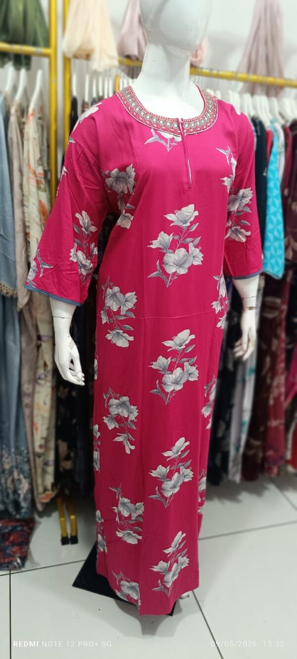 Rosy Blossom Premium Nighty-133