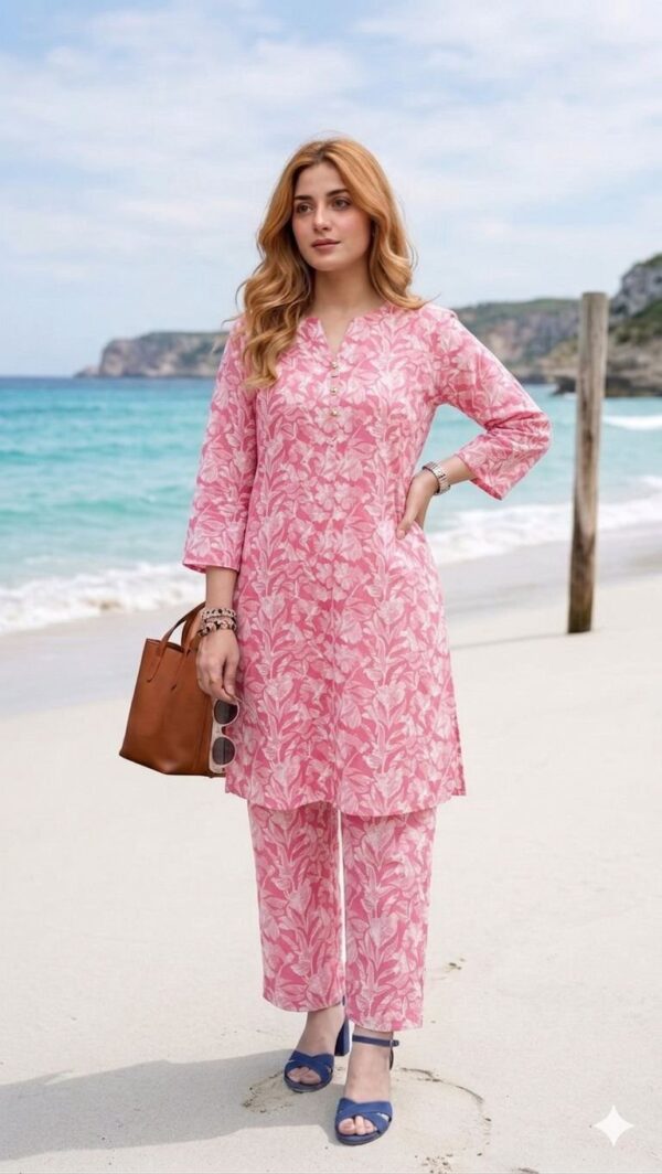 Blush Bloom Floral Kurta & Pant Set-155
